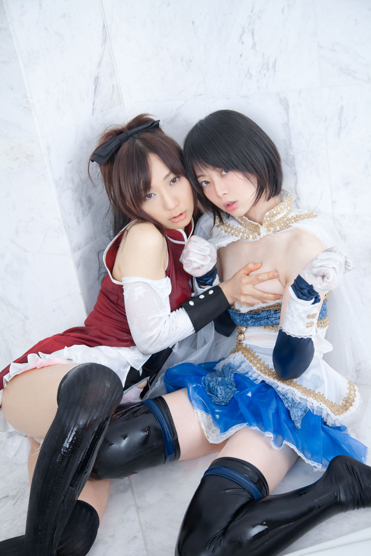 (C80) (コスプレ)   Sayaka and Kyoko  CosPlay制服诱惑套图